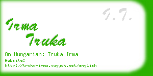 irma truka business card